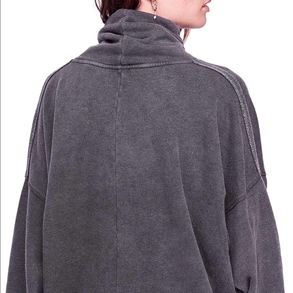 Free People cowl neck sweatshirt - Picture 2 of 5